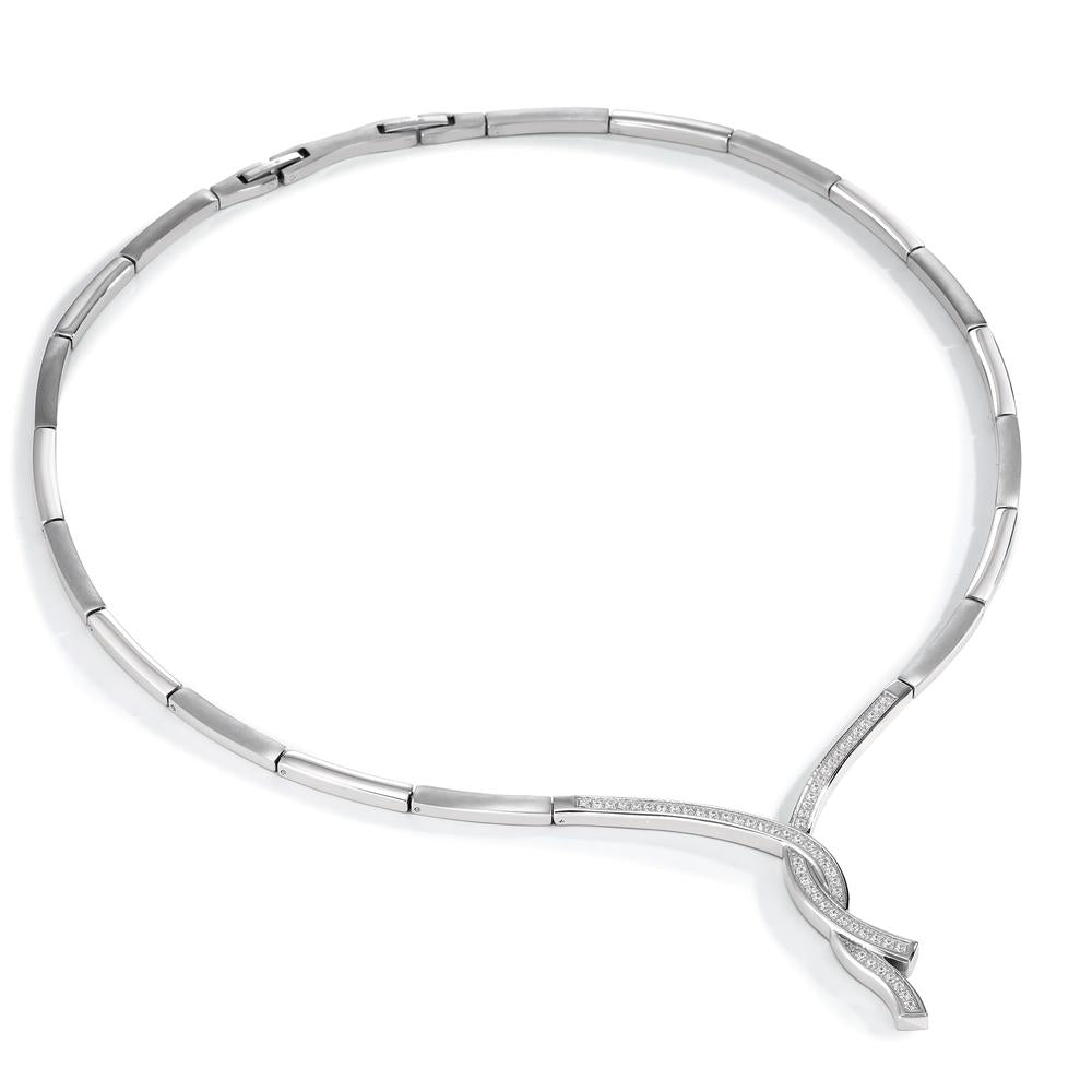 Collar Acero inoxidable Circonita 42-45 cm