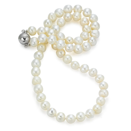Collar Plata Rodio plateado Perla cultivada de agua dulce 45 cm