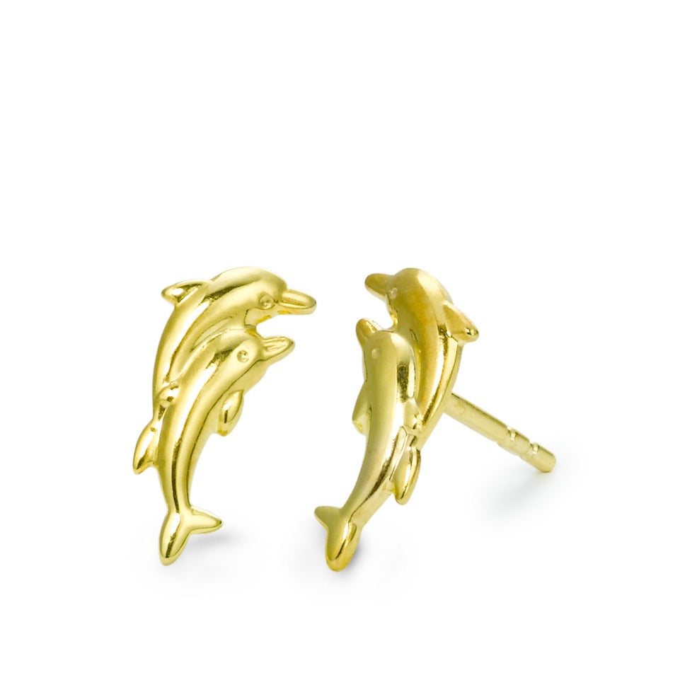 Pendientes Oro amarillo de 375/9K delfín