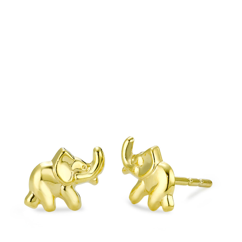 Pendientes Oro amarillo de 375/9K Elefante Ø8 mm