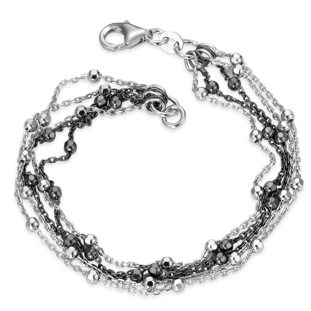 Pulsera Plata Rodio plateado 18 cm