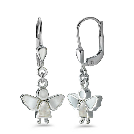 Pendientes Plata Madre perla Ángel