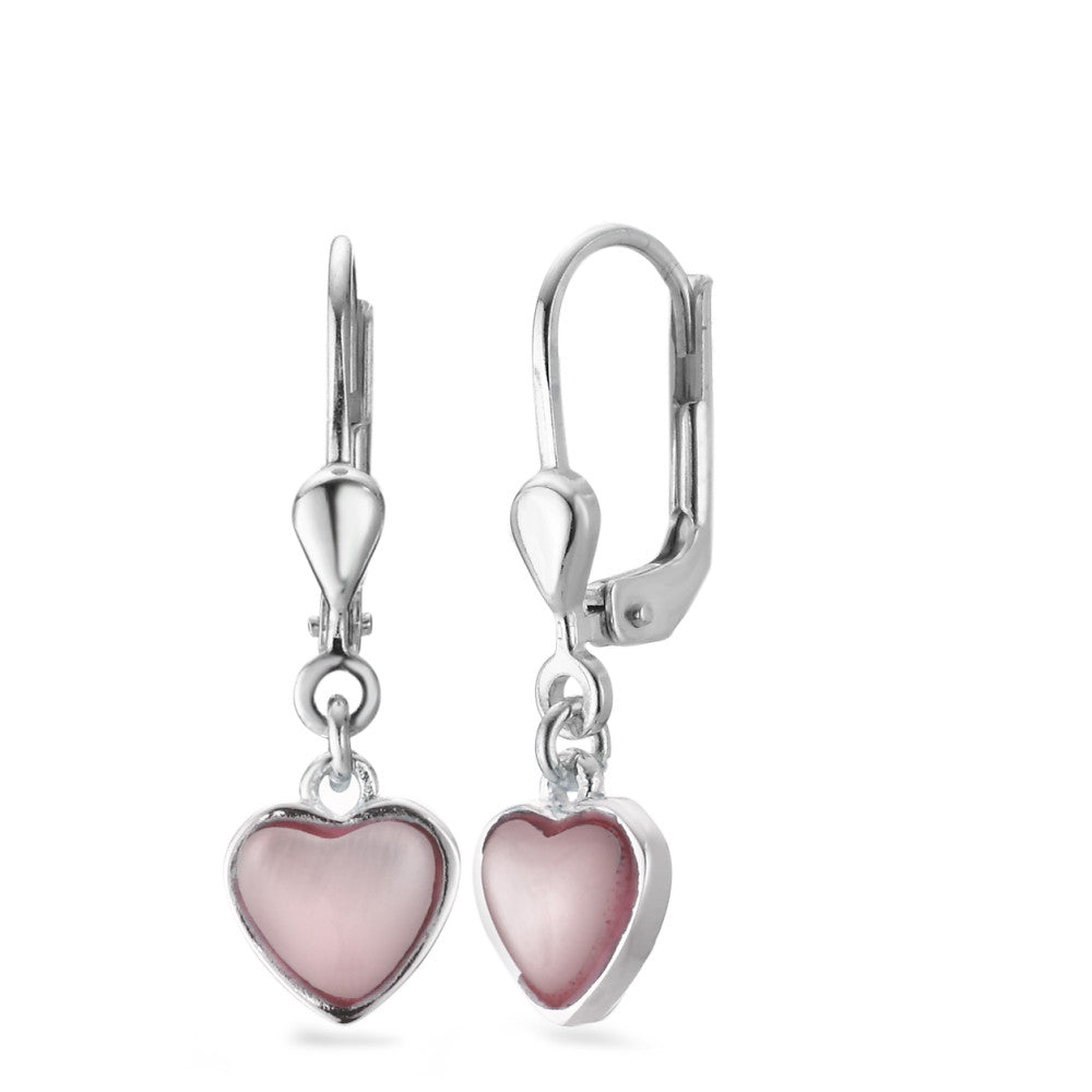 Pendientes Plata Madre perla Corazón