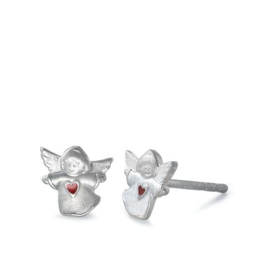 Pendientes Plata Rodio plateado Ángel guardian Ø6 mm