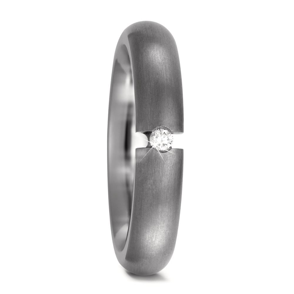 Anillo de pareja Titanio Diamante 0.03 ct, w-si