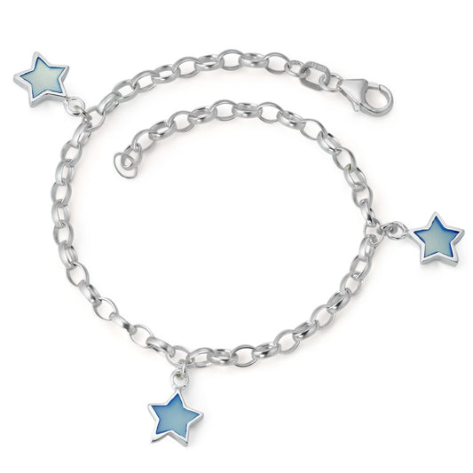 Pulsera Plata Madre perla estrella 18 cm Ø7.5 mm