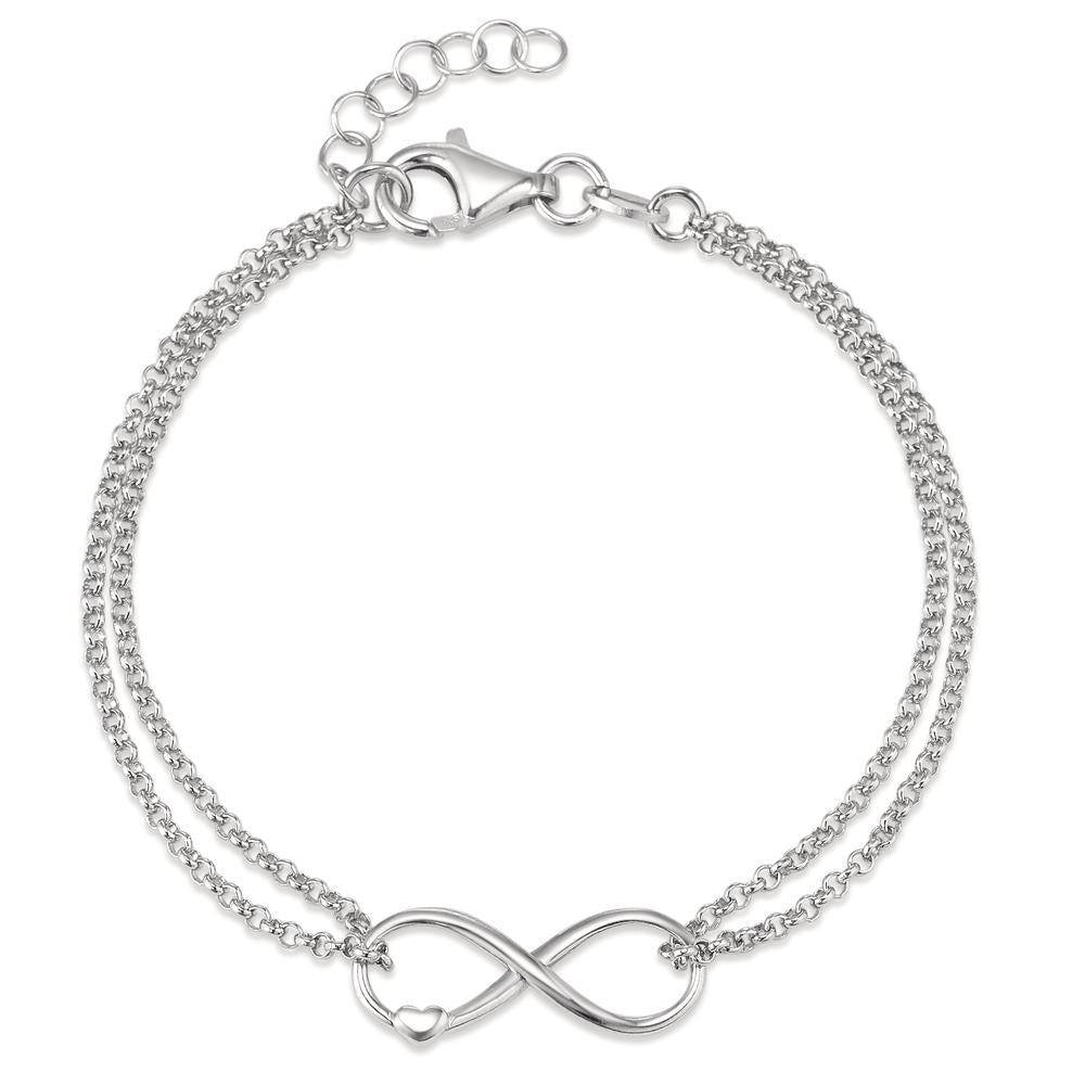 Pulsera Plata Rodio plateado Infinito 16-18 cm