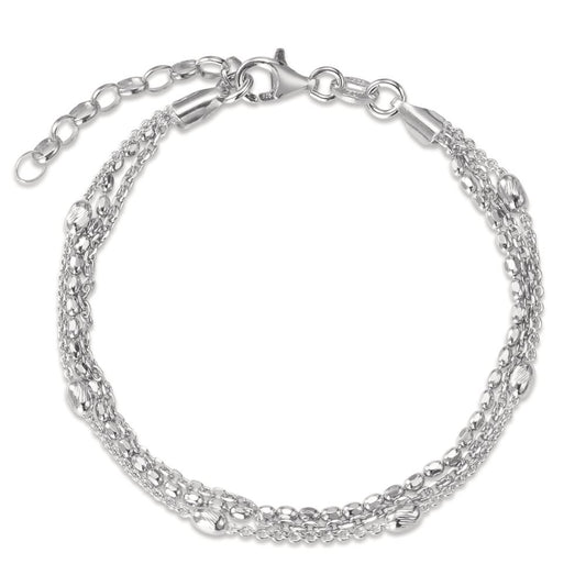 Pulsera Plata Rodio plateado 16-19 cm