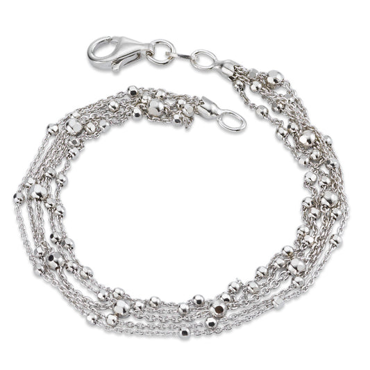 Pulsera Plata Rodio plateado 18 cm