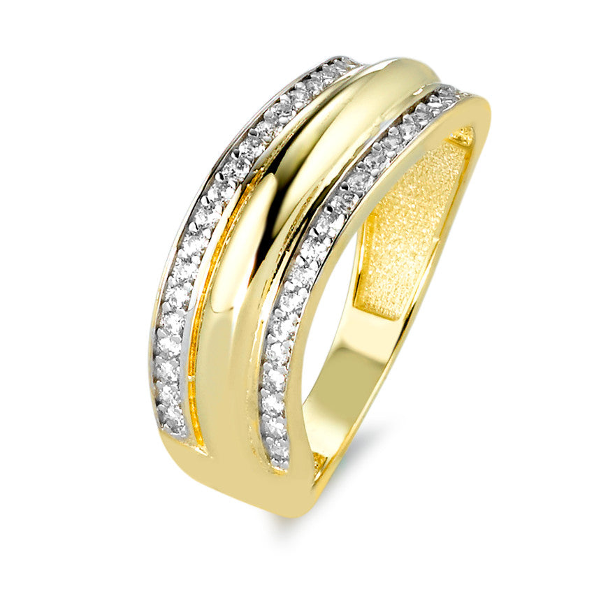 Anillo de dedo Oro amarillo de 375/9K Circonita 46 piedras