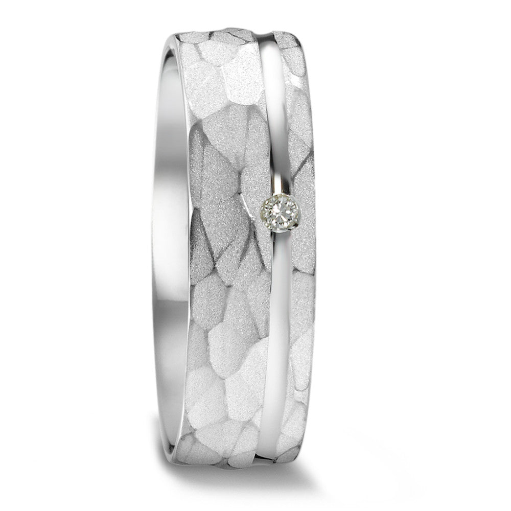 Anillo de pareja Plata Diamante 0.02 ct, w-si