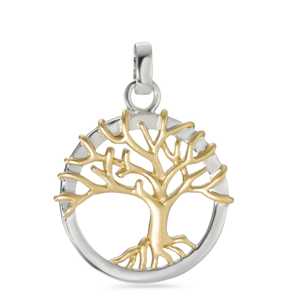 Colgante Plata Dorado árbol de la vida Ø23 mm