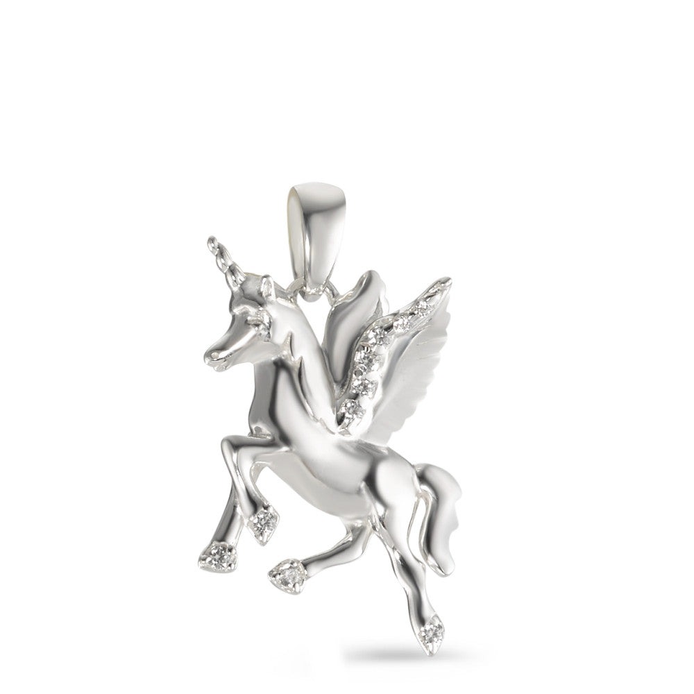 Colgante Plata Circonita Unicornio