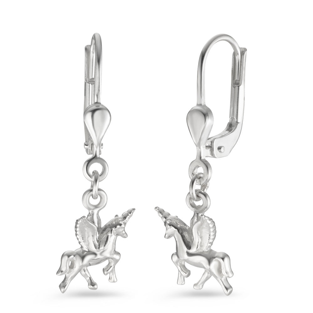 Pendientes Plata Unicornio