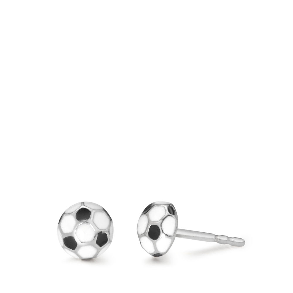 Pendientes Plata Rodio plateado Fútbol americano Ø6 mm