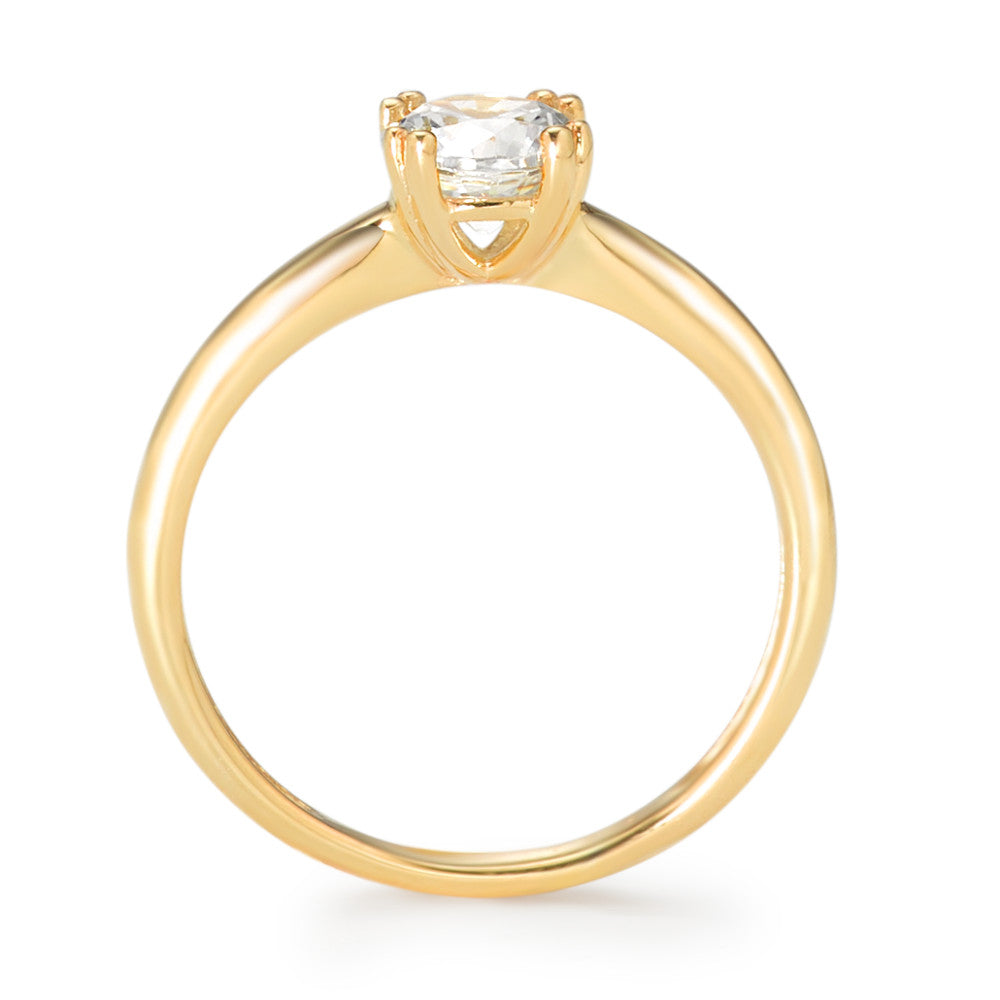 Anillo solitario Oro amarillo de 375/9K Circonita Ø5.5 mm