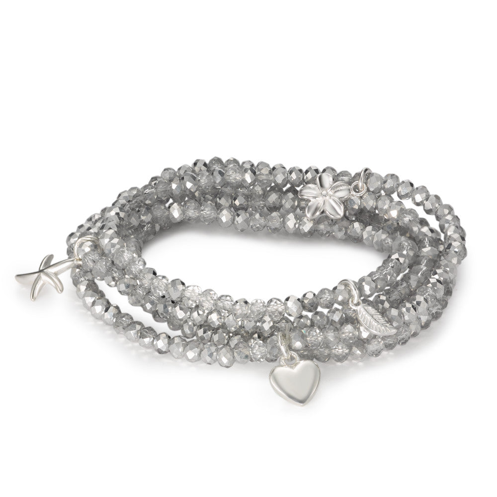 Pulsera Plata Cristal 20 cm Ø4 mm