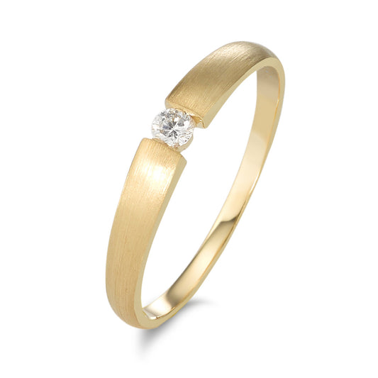 Anillo solitario 750/oro amarillo de 18 quilates Diamante 0.06 ct, w-si