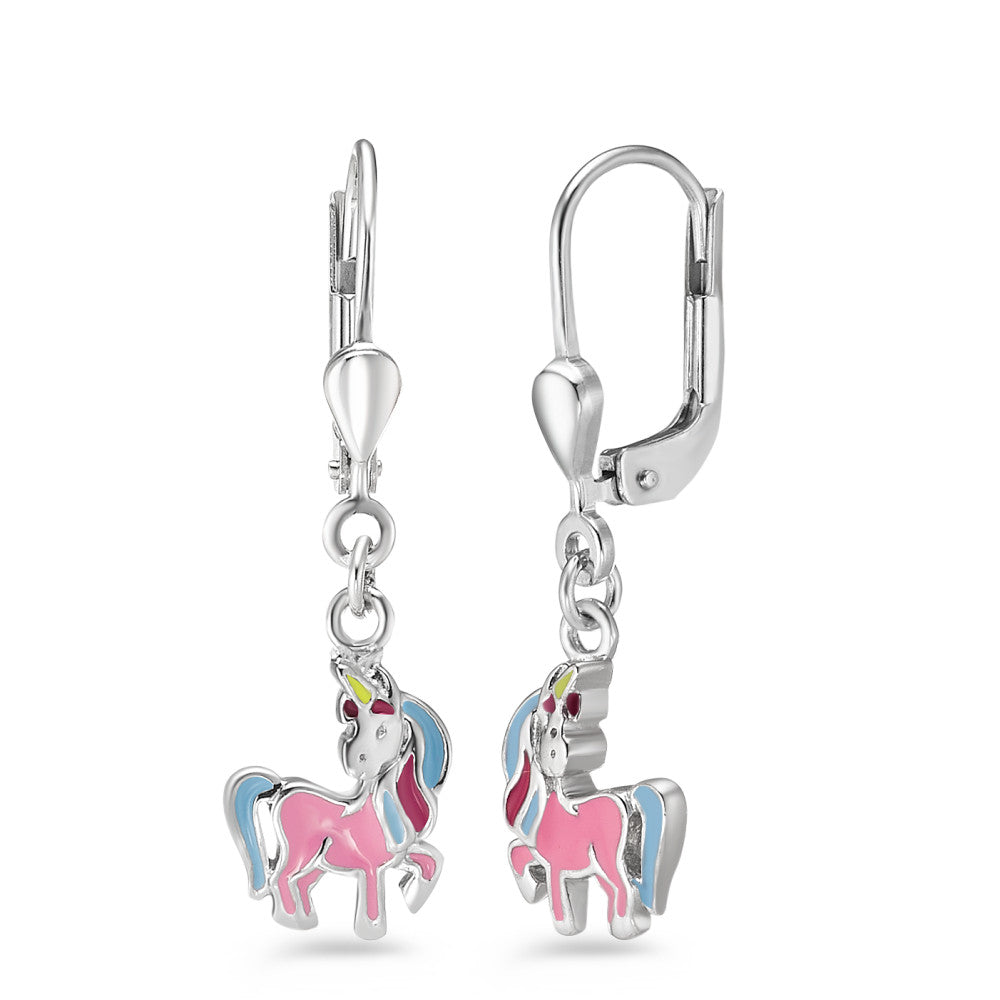 Pendientes Plata Rodio plateado Unicornio