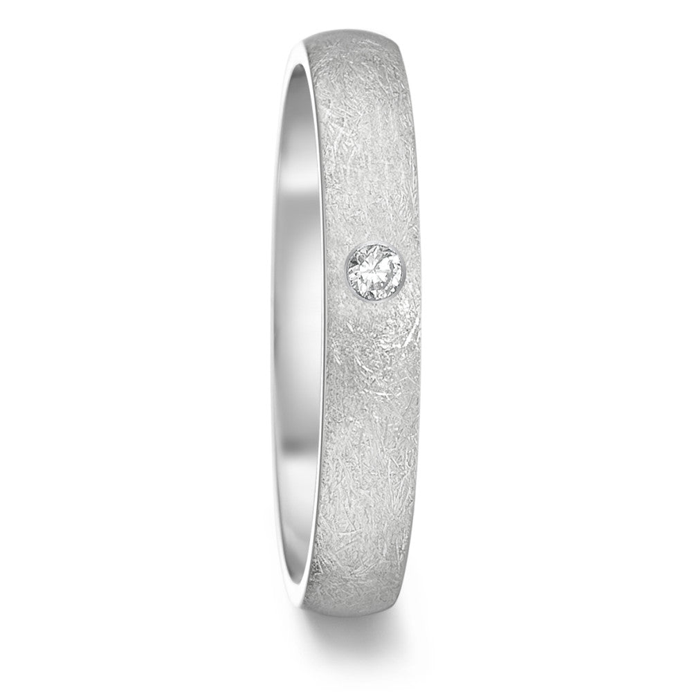 Anillo de pareja Acero inoxidable Diamante 0.04 ct, tw-si