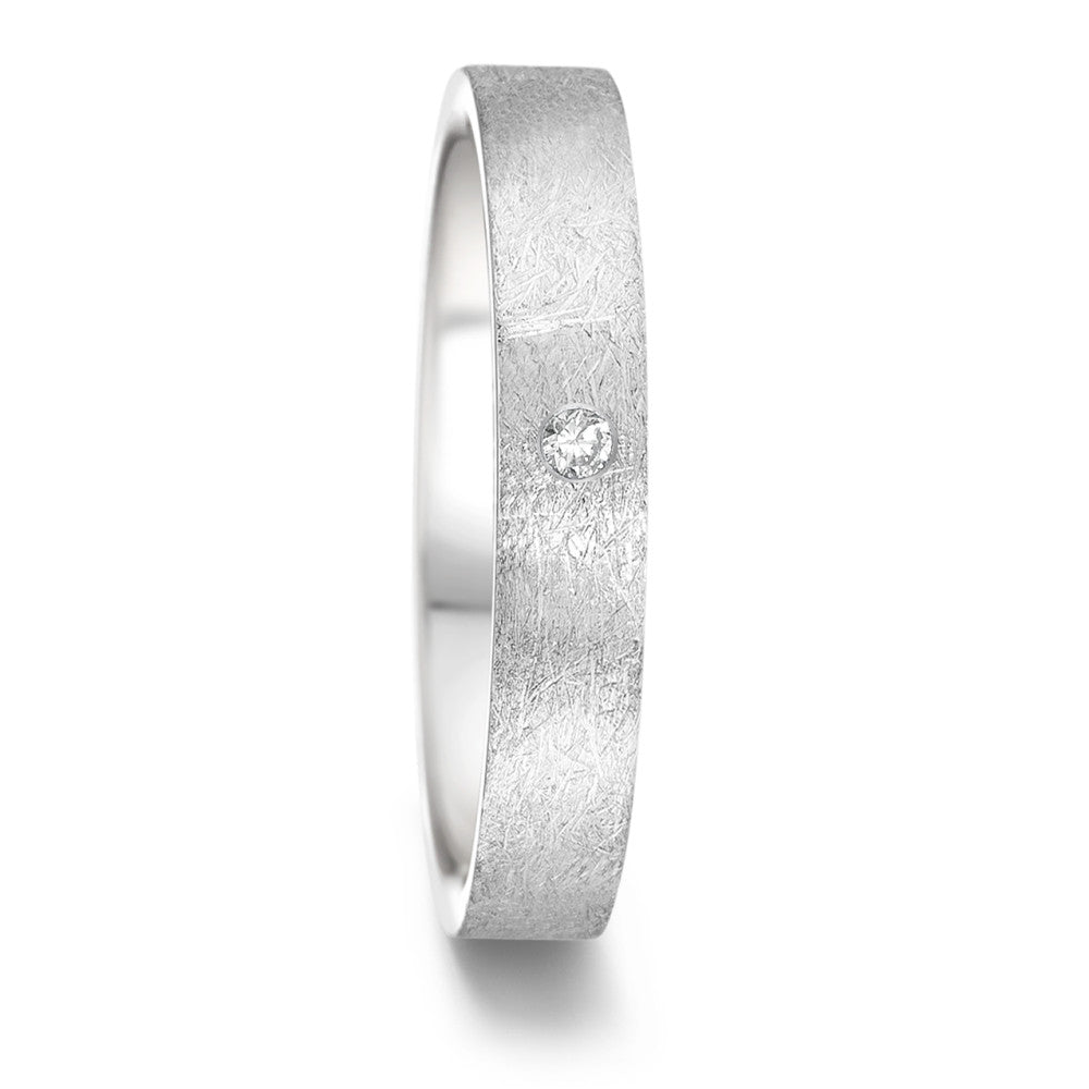 Anillo de pareja Acero inoxidable Diamante 0.02 ct, tw-si