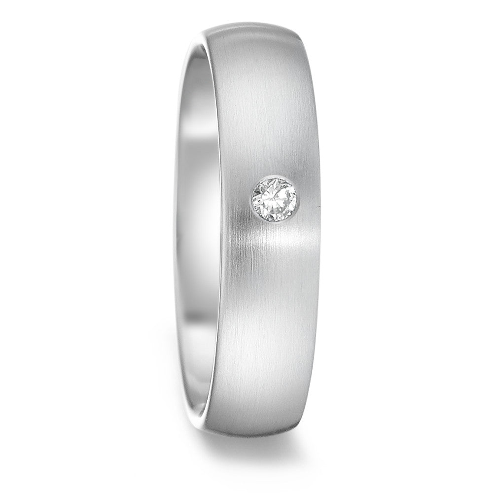 Anillo de pareja Acero inoxidable Diamante 0.04 ct, tw-si