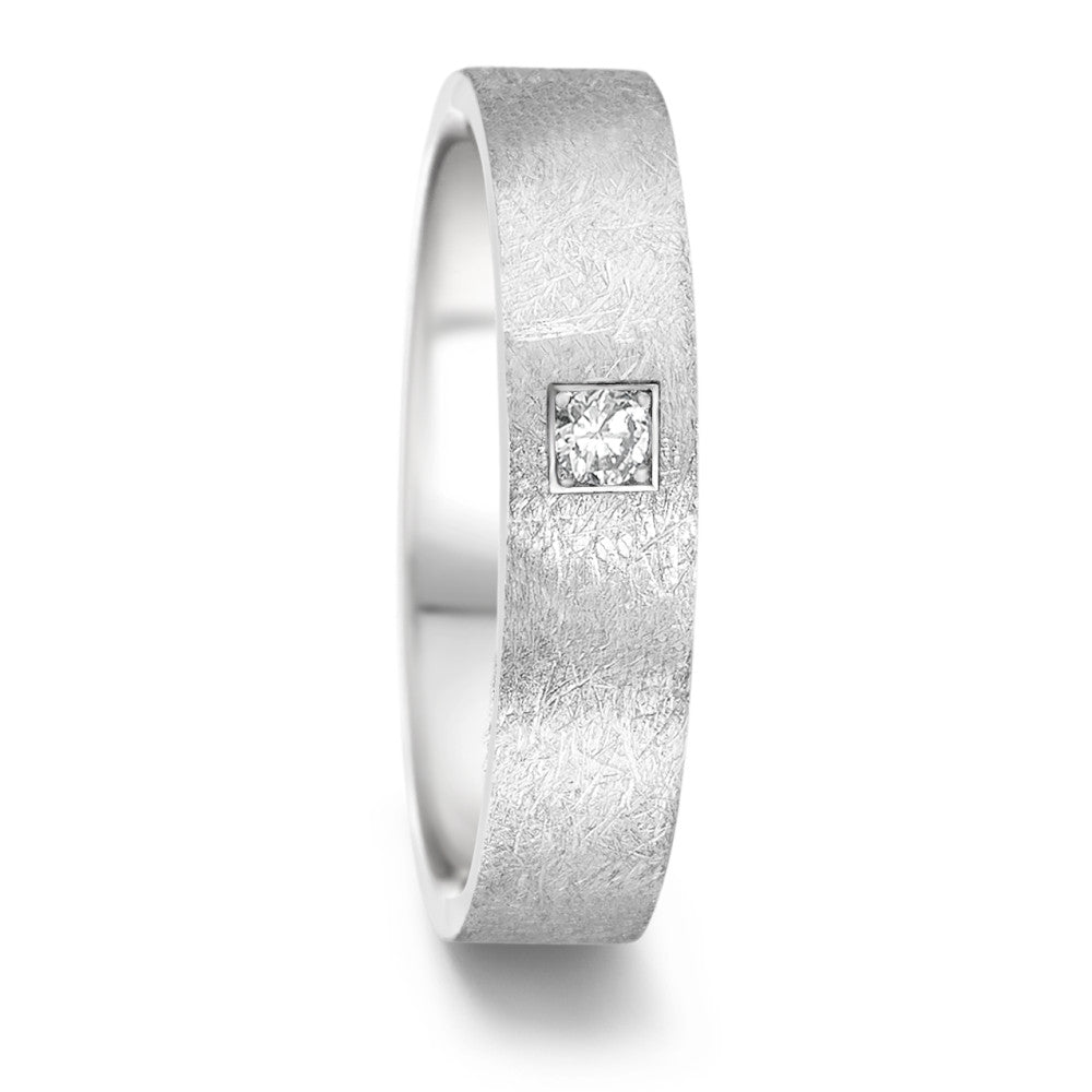 Anillo de pareja Acero inoxidable Diamante 0.06 ct, tw-si