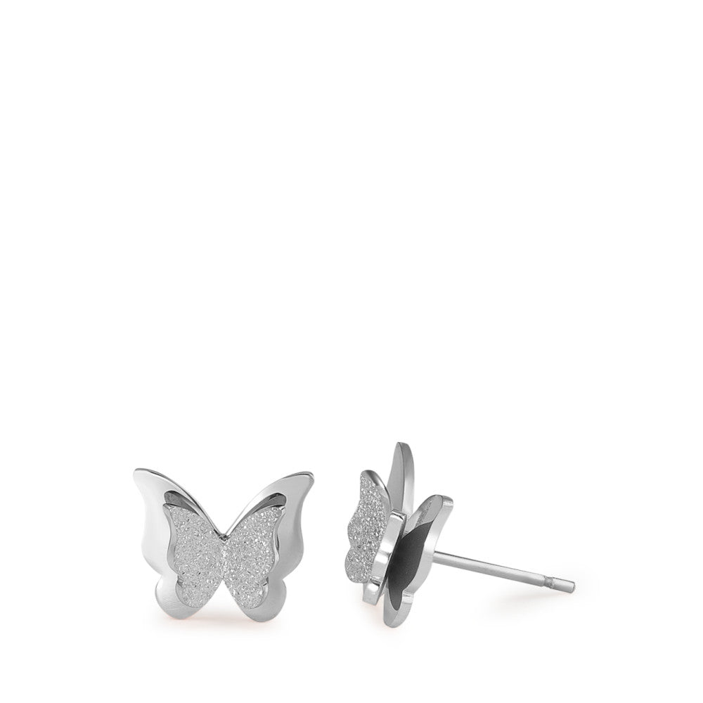 Pendientes Acero inoxidable Mariposa Ø10 mm