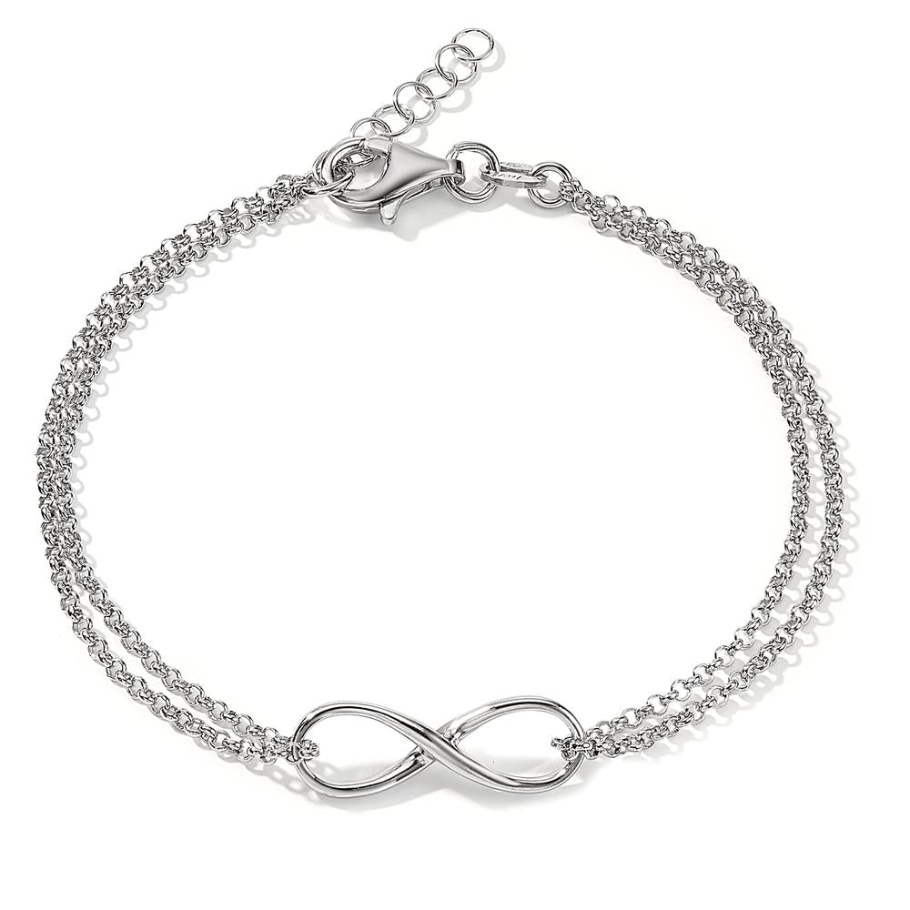 Pulsera Plata Rodio plateado Infinito 17-19 cm