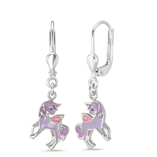 Pendientes Plata Rodio plateado Unicornio