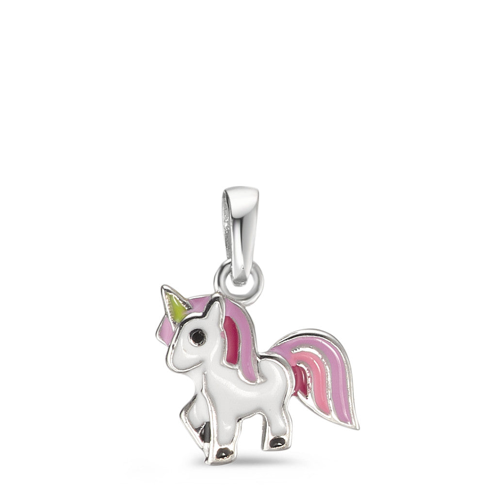 Colgante Plata Rodio plateado Unicornio Ø10 mm