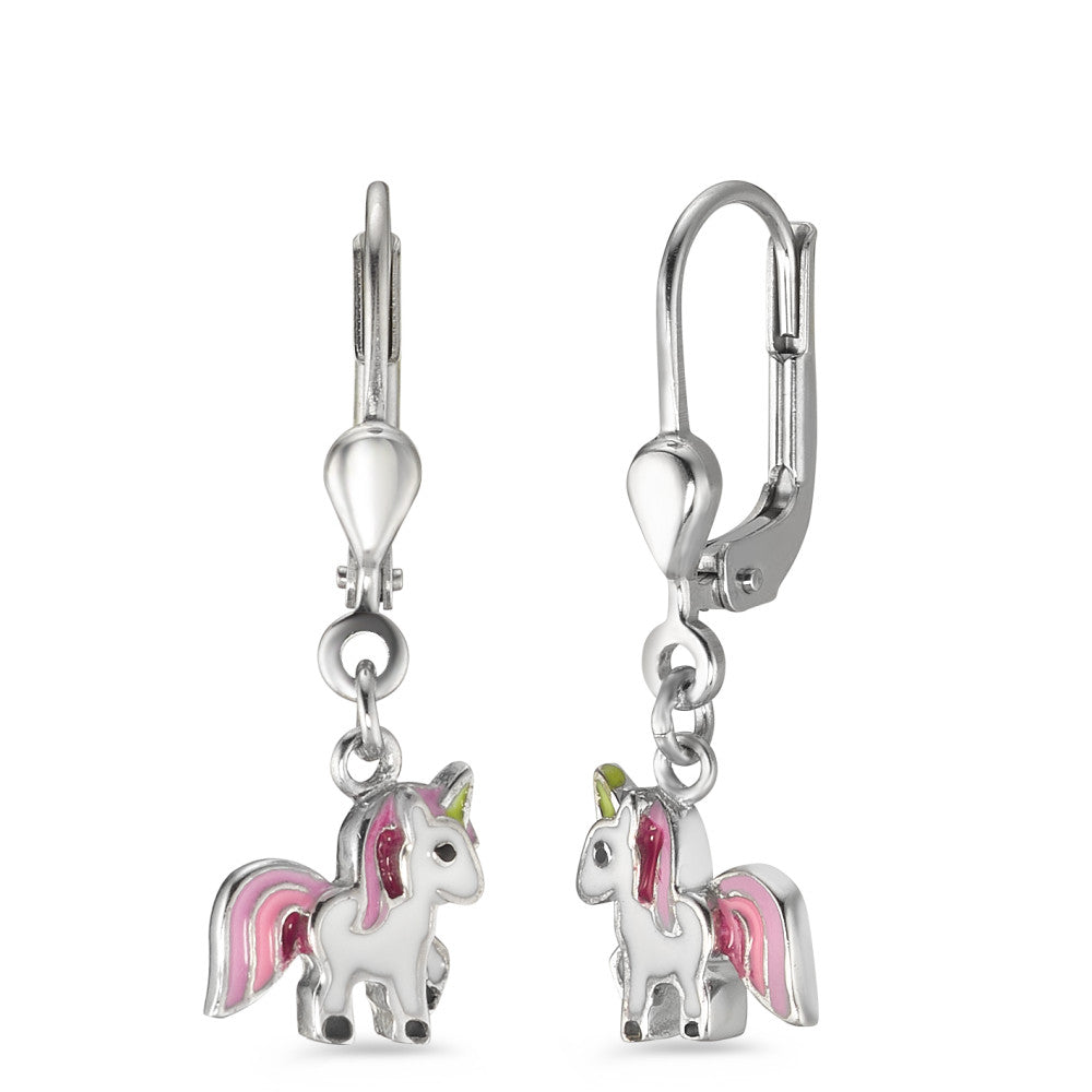 Pendientes Plata Rodio plateado Unicornio