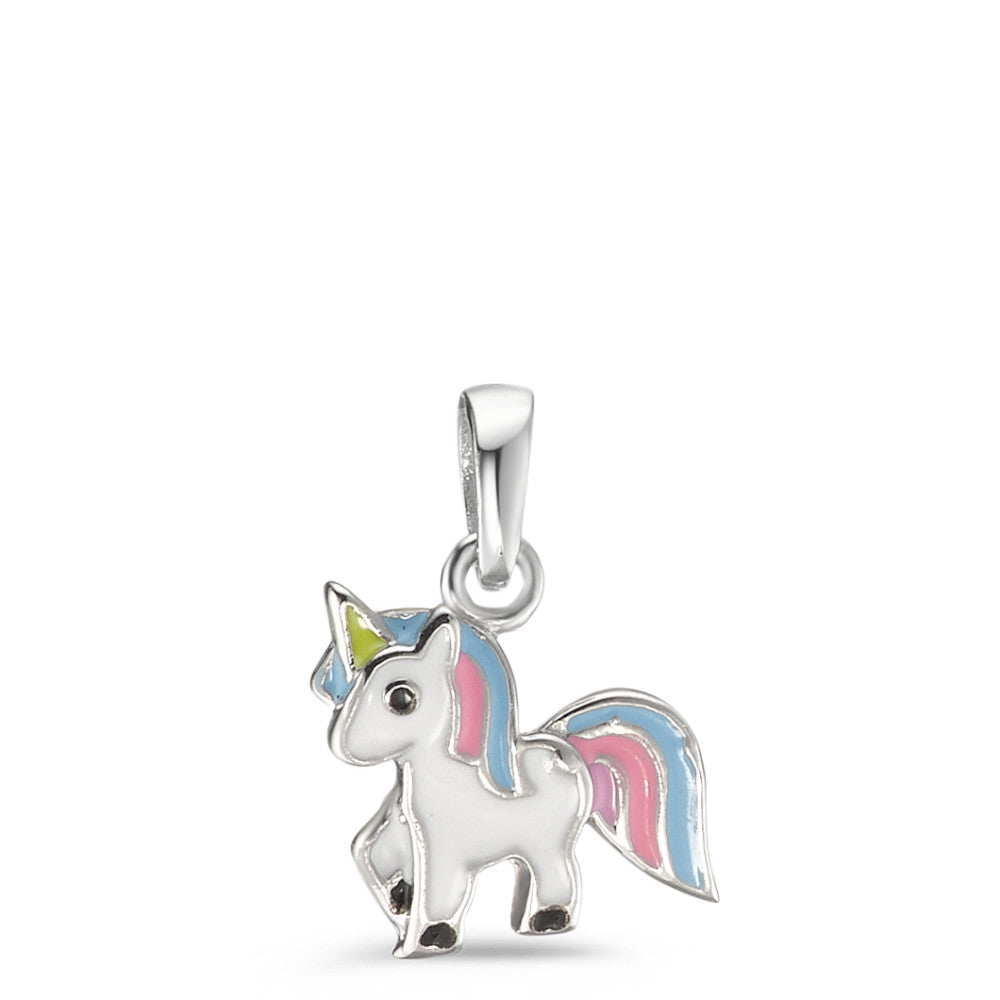 Colgante Plata Rodio plateado Unicornio Ø10 mm