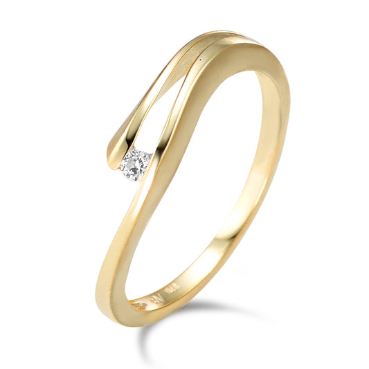 Anillo de dedo Oro amarillo de 375/9K Circonita