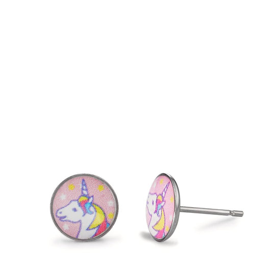 Pendientes Anti alergico Unicornio Ø8 mm