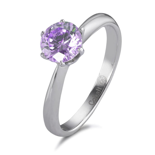 Anillo solitario Cobalto Circonita Violeta