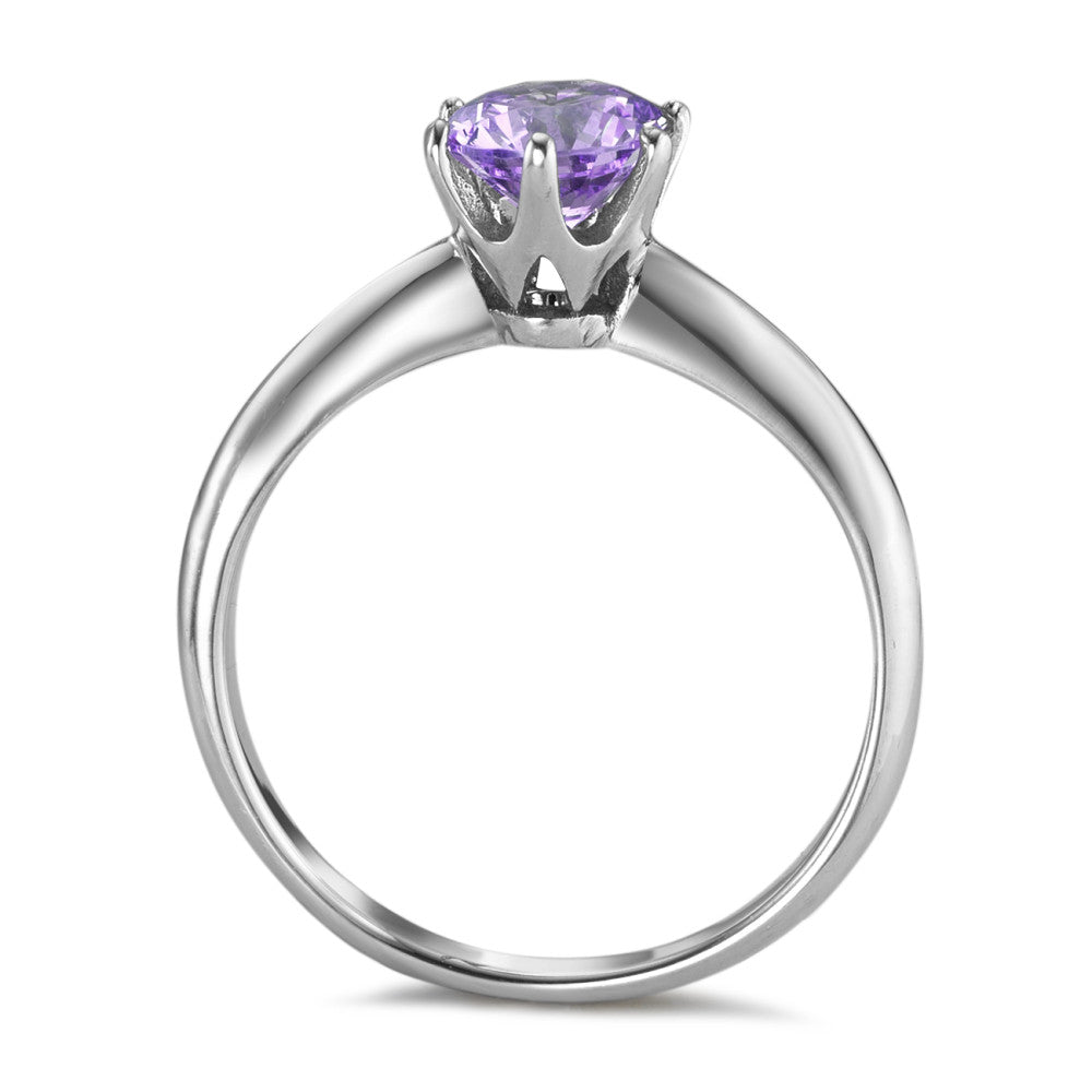 Anillo solitario Cobalto Circonita Violeta