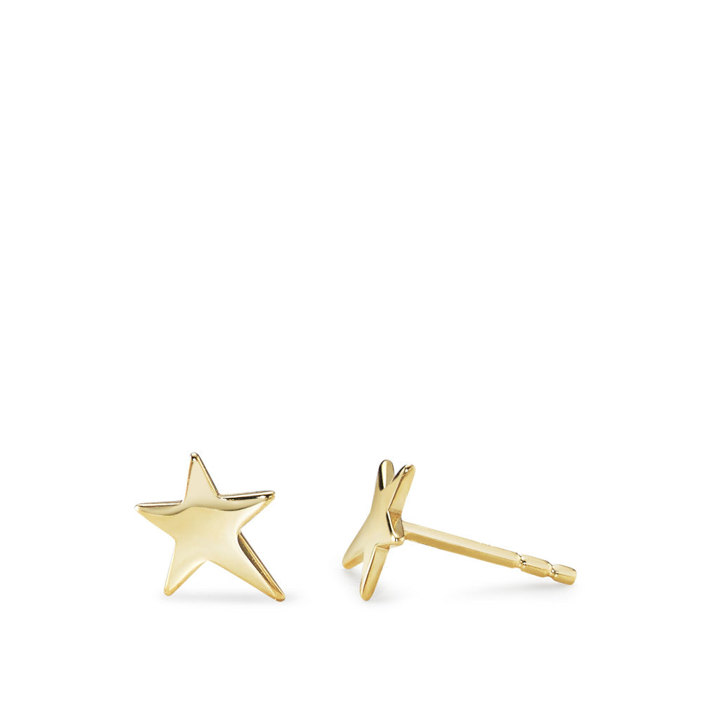 Pendientes Oro amarillo de 375/9K estrella Ø8 mm