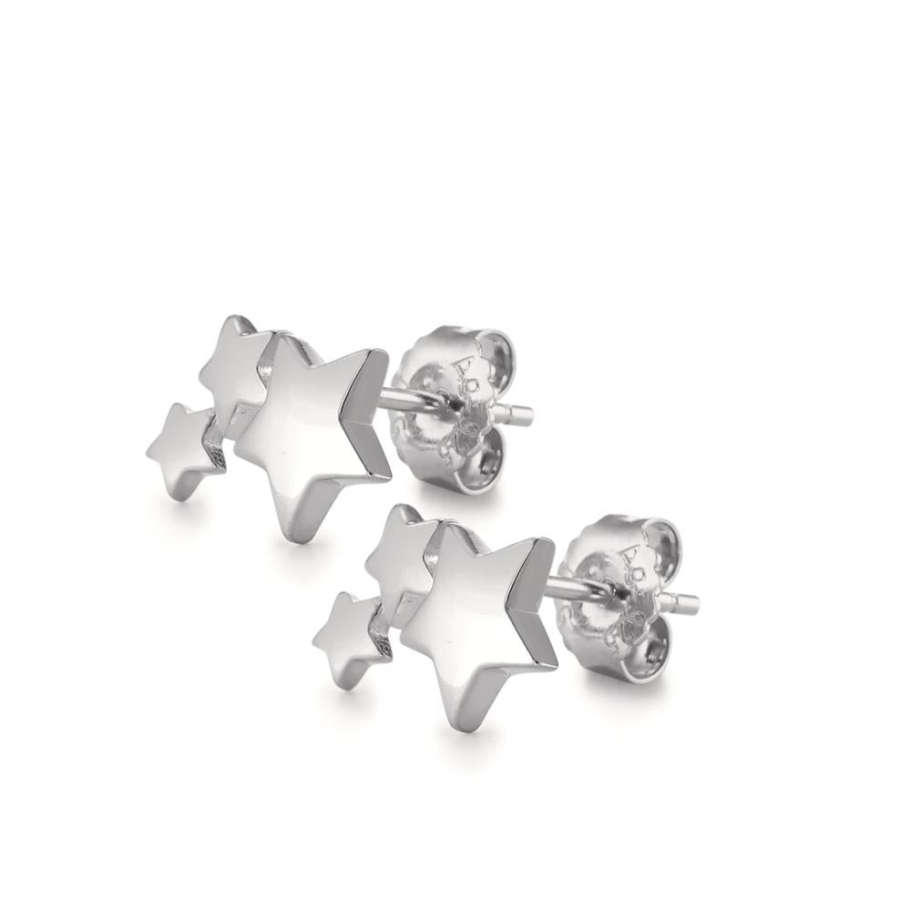 Pendientes Plata Rodio plateado estrella