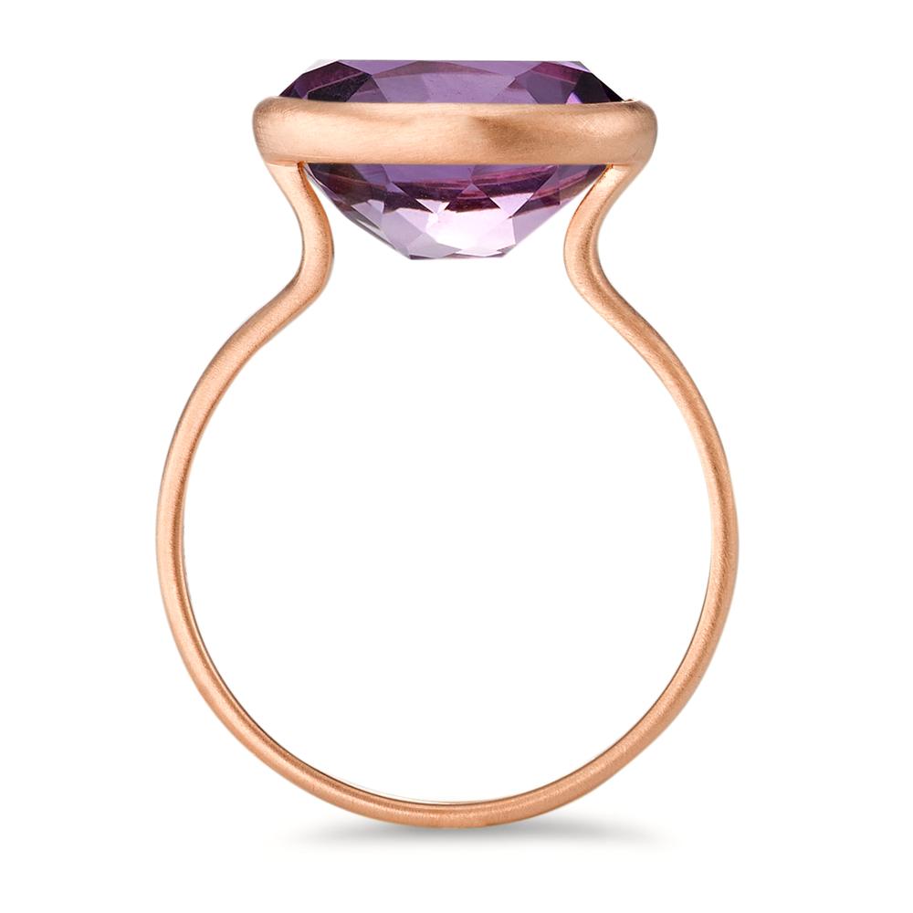 Anillo de dedo Plata Amatista Rosa Dorado