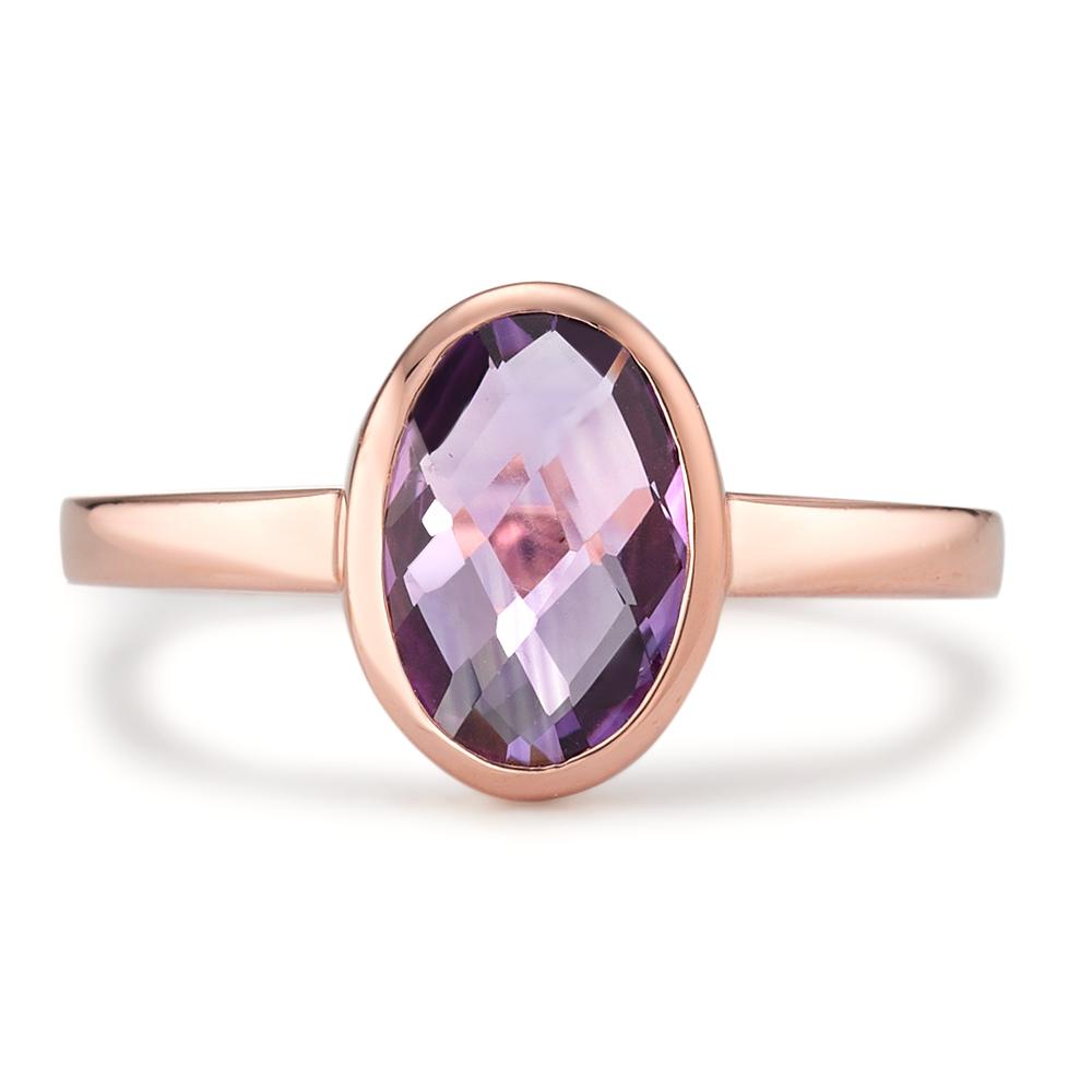 Anillo de dedo Plata Amatista Rosa Dorado