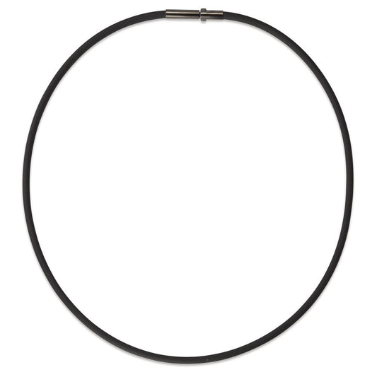 Collar Silicona, Acero inoxidable Negro Recubierto de IP 42 cm Ø3 mm