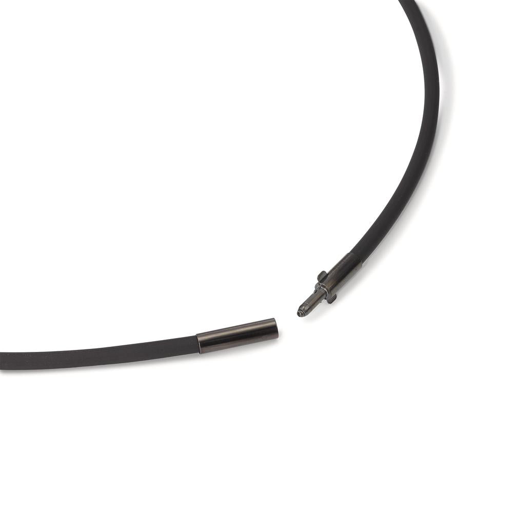 Collar Silicona, Acero inoxidable Negro Recubierto de IP 42 cm Ø3 mm