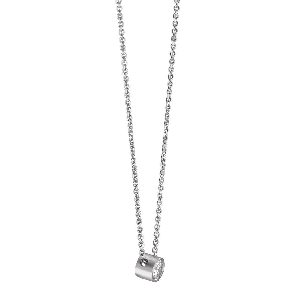 Collar 750/oro blanco de 18 quilates Diamante 0.06 ct, w-si 40-42 cm