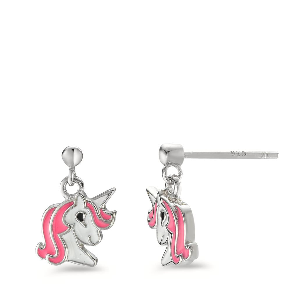 Pendientes Plata Rodio plateado Unicornio