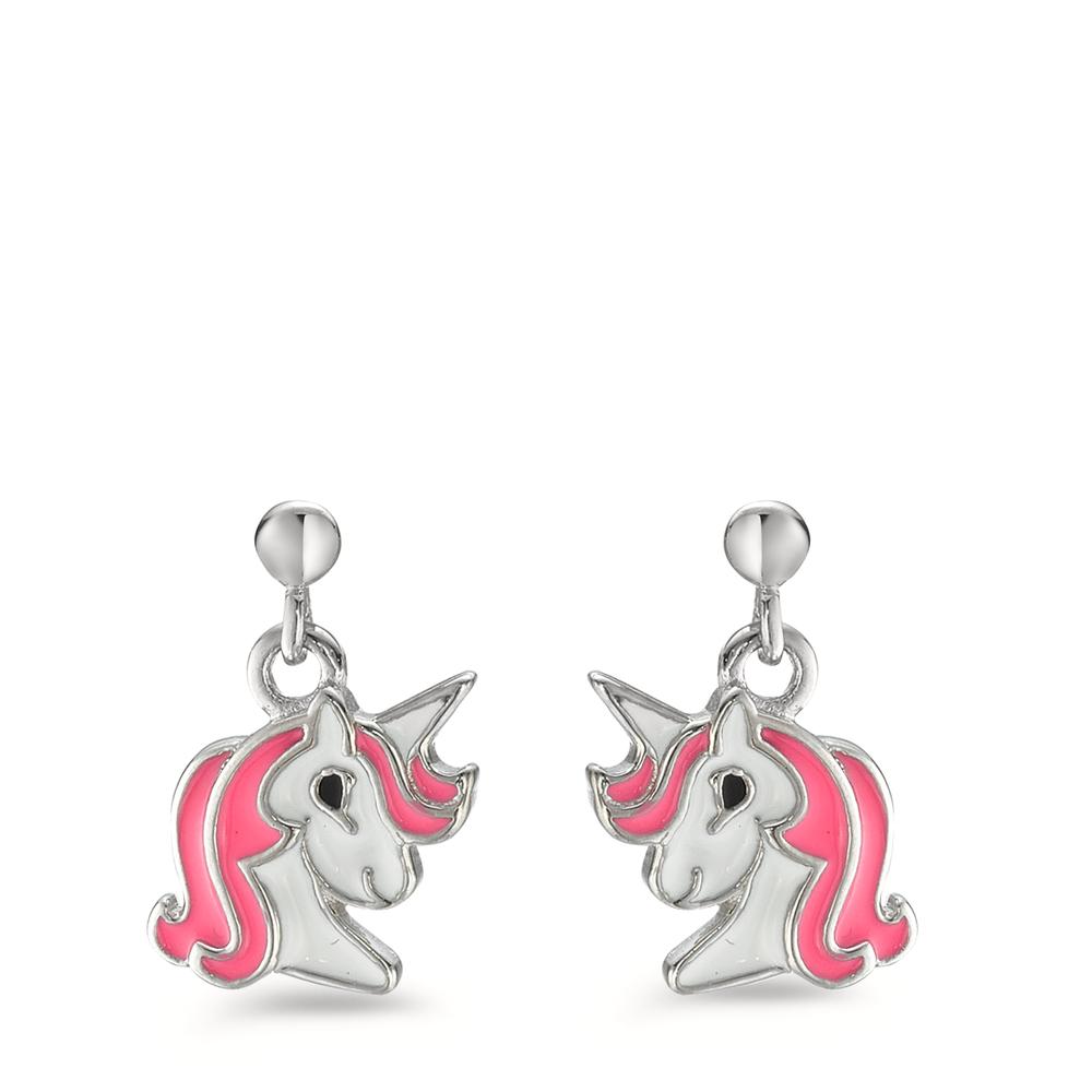 Pendientes Plata Rodio plateado Unicornio