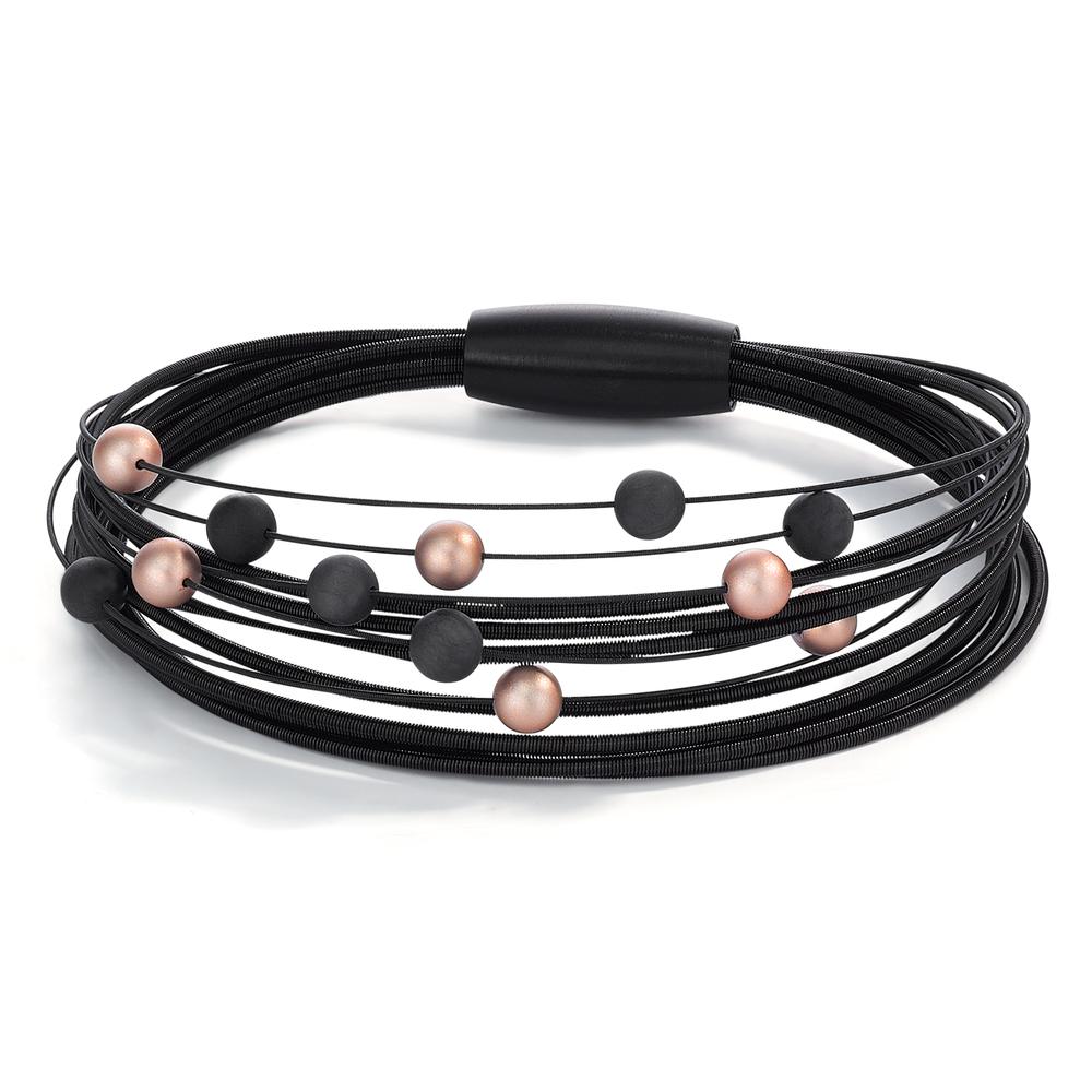 Pulsera Acero inoxidable, Aluminio Negro Recubierto de IP 19 cm