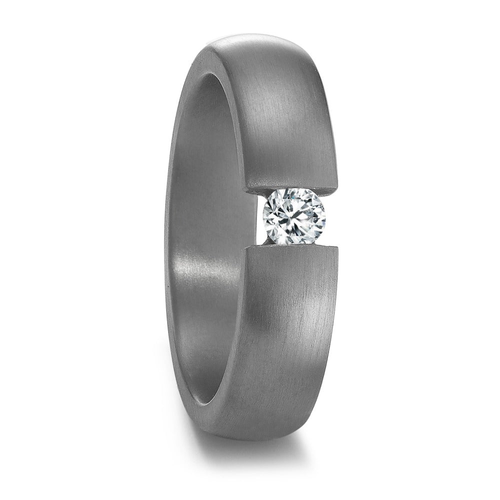 Anillo de pareja 999 tantalio Diamante 0.15 ct, w-si