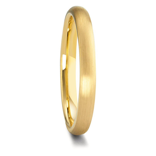 Anillo de pareja Tungsteno Amarillo Recubierto de IP