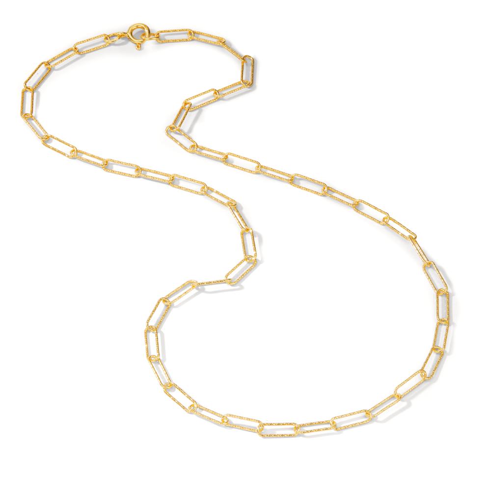 Collar Plata Amarillo Dorado 45 cm